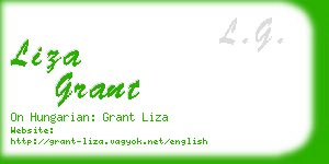 liza grant business card